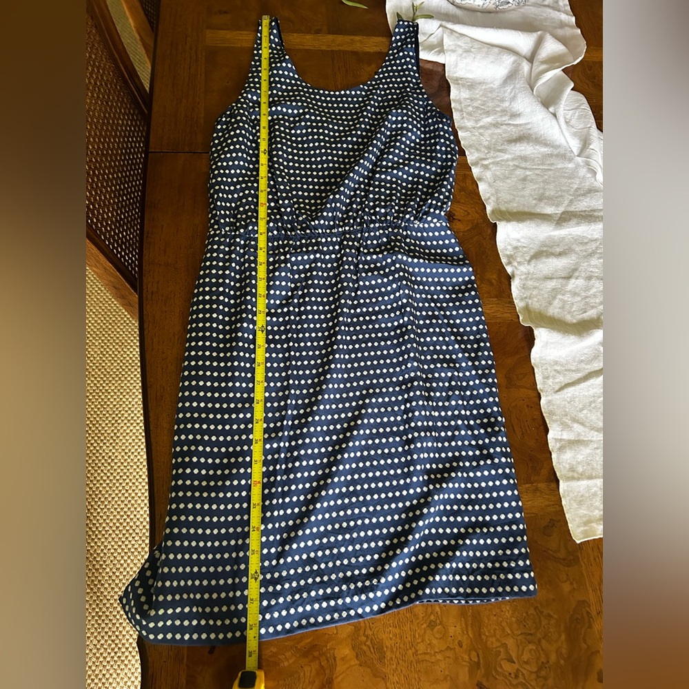 Marc by Marc Jacobs Blue and White Polka Dot Midi Dress Sz 10 - Picture 8 of 10